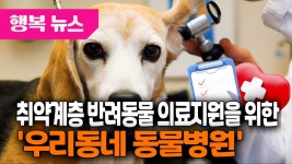 취약계층 반려동물 의료지원을 위한 우리동네 동물병원 / 행복뉴스 (25. 04. 24.) - kakaoTV 취약계층 반려동물 의료지원을 위한... 