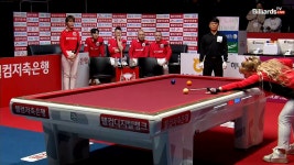 뱅크샷 3개를 포함한 7점 하이런으로 2세트 책임지는 김예은![웰컴저축은행 PBA 팀리그 2022-2023 - kakaoTV 뱅크샷 3개를 포함한 7점... 