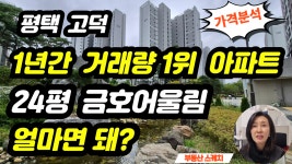 고덕 금호어울림 실거래 가격 통계분석 - kakaoTV 평택 고덕 24평 1위 아파트는 어디? 고덕 금호어울림 실거래 가격 통계분석
