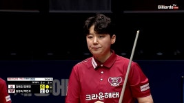 천천히 가보자고 뱅크샷으로 첫 득점을 알리는 백민주... 가보자고 뱅크샷으로 첫 득점을 알리는 백민주 [웰컴저축은행 PBA 팀리그... 