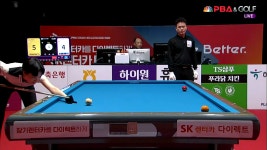 다음스포츠 | 부드럽게 투뱅크샷 성공하면서 4득점 추가하는 임정숙[SK렌터카 LPBA 월드챔피언십 2023]