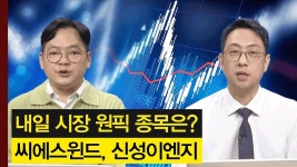 풍력 에너지주의 씨에스윈드와 반도체주의 신성이엔지! │ 주가, 특징주 - kakaoTV 내일 시장 원픽 섹터와 종목은? 풍력 에너지주의... 