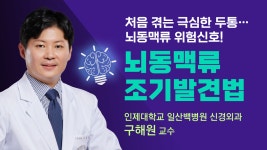 뇌 안의 시한폭탄, 뇌동맥류 증상과 대처법(일산백병원 신경외과 구해원) - kakaoTV 뇌 안의 시한폭탄, 뇌동맥류 증상과 대처법(일산백병원... 