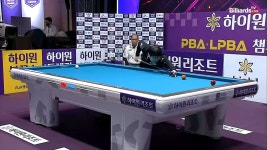 5연속득점하며 8이닝만에 2세트 승리하는 오성욱[하이원리조트... 8이닝만에 2세트 승리하는 오성욱[하이원리조트 PBA 챔피언십 2022]