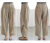 ZOOZOOM - 51351/[1온스]핀턱 합포원단 밴딩팬츠