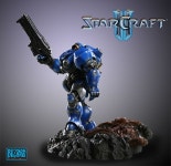 스타크래프트2 마린 타이커스 핀들레이 한정판 스테츄