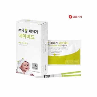 스마일 배테기 데이비드 배란 테스트기 15개입 1박스 - 티몬 [티몬] 스마일 배테기 데이비드 배란 테스트기 15개입 1박스
