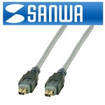 상품 이미지 보기 : SANWA(산와) 최고급형 IEEE1394 4-4 케이블 1m [KB-13DV-1GPHK]