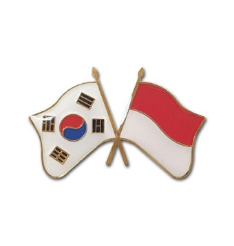 ［바보사랑］세계각국의 휘날리는 국기교차뺏지（한국－인도네시아） - 티몬 [티몬] ［바보사랑］세계각국의 휘날리는 국기교차뺏지（한국...