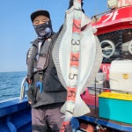 5월1일 오천항 가즈아호 대광어 대박 굿 조황 8자 4마리 입닫고 칼측! 오늘도 방패사진!