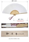 [100000 부채 - 전주합죽선 (合竹扇) (11~12절) 최상품 전주 특산품 + 나무케이스함 (오동나무) 증정]