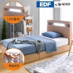 EDFby동서가구 루젠 LED조명 깊은서랍 슈퍼싱글 침대(독립스프링) DF636048 - 이마트몰, 당신과 가장 가까운 이마트