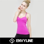 [하프클럽/엔비라인]몰드브라 민소매 N-3T201 살구 휘트니스.. - 샵계부