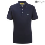 벤제프 남 메쉬패치 반소매 카라티셔츠 BH2QMTS207_NY  - 샵계부