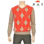 PAT 남성 배색 아가일패턴 브이넥 로고 니트 1A13201_200 | O! Shopping Smart - CJmall 상품상세정보