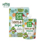 [자연원]5채5과 100% 유기농 과일야채 100ml x 8포  - 샵계부