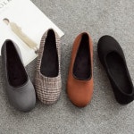 SA7151-F 이사도라 겨울 퍼 플랫슈즈 - 샵계부