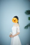 웨딩의 여신: 다움스튜디오 하늘색배경