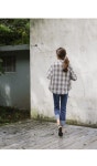 [8DA13278BB_씨유자수 체크 셔츠] 저스트원