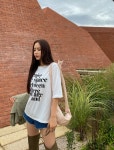 [엠디엘 레터링 5부 티셔츠] 빅사이즈 여성의류 브랜드 제이스타일