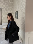 [[EVELLET]멜스리 베이직 더블 자켓] 빅사이즈 여성의류 브랜드 제이스타일