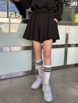 [[EVELLET]엘비드 카라 스커트팬츠SET]