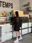 [[EVELLET]엘비드 카라 스커트팬츠SET]