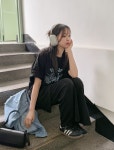 이블렛by제이스타일 [제작/빅사이즈]이블렛 리드엔 프린팅 티셔츠 제이스타일