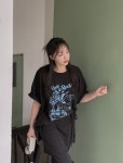 이블렛by제이스타일 [제작/빅사이즈]이블렛 리드엔 프린팅 티셔츠 제이스타일