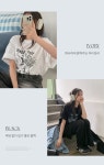 이블렛by제이스타일 [제작/빅사이즈]이블렛 리드엔 프린팅 티셔츠 제이스타일