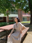 [세멜르 벨트SET 카라 원피스] 빅사이즈 여성의류 브랜드 제이스타일