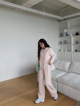 [오티아 골지 후드 밴딩팬츠 SET] 빅사이즈 여성의류 브랜드 제이스타일