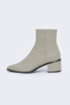[MENODEMOSSO메노드모쏘]POINTED LINE ANKLE BOOTS - BEIGEGRAY [W CONCEPT]