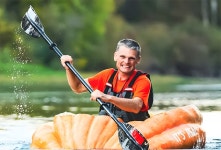 [초·저 / 동식물 이야기] 집에서 키운 호박 타고 73㎞ 강 건넜다!