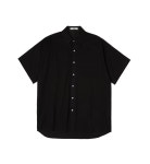 [브이투]Overfit vivid linen color half shirt_black [W CONCEPT]