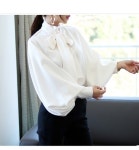 도매꾹 :: 대한민국1위 돈버는 쇼핑 - 도매꾹 [도매꾹] F9395/우아한 핏 리본넥 벌룬소매 공주풍 블라우스