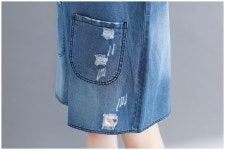 도매꾹 :: 대한민국1위 돈버는 쇼핑 - 도매꾹 [도매꾹] F7340/빈티지스탈 오버핏 멜빵청반바지/빅사이즈가능