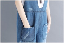 도매꾹 :: 대한민국1위 돈버는 쇼핑 - 도매꾹 [도매꾹] F7340/빈티지스탈 오버핏 멜빵청반바지/빅사이즈가능