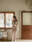 [가을꽃 여리여리 은은 플라워 블라우스[size:F(55~66반)]]