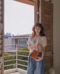[[봄니트]세르빈 맑은 컬러감이 사랑스러움 가득한 물결 반팔니트 [size:F(55~66)]]