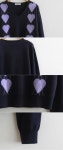 [[LABEL] 르페어 가을하트 아가일리 부드런 니트 [size:F(55~66)]]