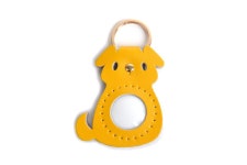 -소가죽 DIY 키트 - 강아지 키링 (옐로우)