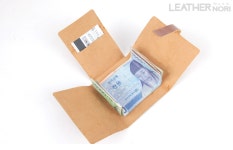 -레더 DIY 패턴 심플 반지갑