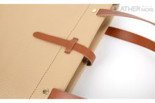 -레더 DIY 패턴 심플 토트백