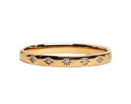 런던놀이 ♬ 런던에서 쇼핑하고 놀자  [캐리엘리자베스-021018-J-04]Carrie Elizabeth 14k Gold Vermeil Simple Star Set Diamond Band... 