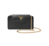 런던놀이 ♬ 런던에서 쇼핑하고 놀자  [프라다-B-271217-C-06]Prada Textured Leather Phone Case Black*텍스쳐 레더 폰 케이스*(블랙)