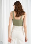 런던놀이 ♬ 런던에서 쇼핑하고 놀자  [OS020718-H-06]& Other Stories Buckle Strap Tank Top*버클 스트랩 탱크 탑*(그린)