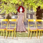  74951 대구뿐또17SS Maiolica-print 레인 드레스 1079013 루플랫  