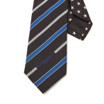 LUXBOY [럭스보이] 스타 스트라이프 GV65LS J1476 1 실크 넥타이