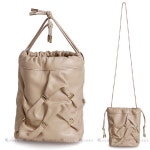 [페라가모]바라 보우 양가죽 버킷 22 0838 STONE 780183 페라가모 미니 버킷 숄더백 [W CONCEPT]